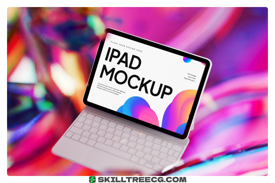 图片[2]-Vibrant Tech iPad Mockup（147464）-技能树